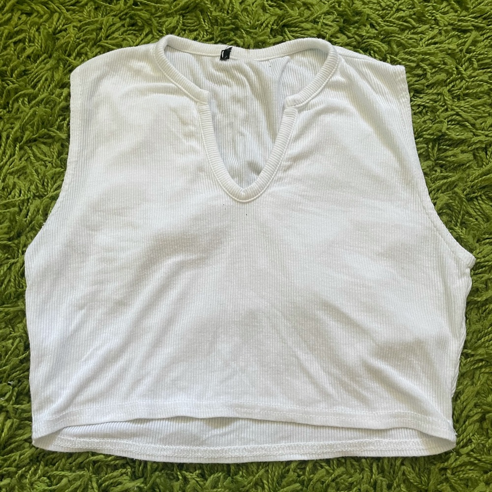 Pretty little thing white tank